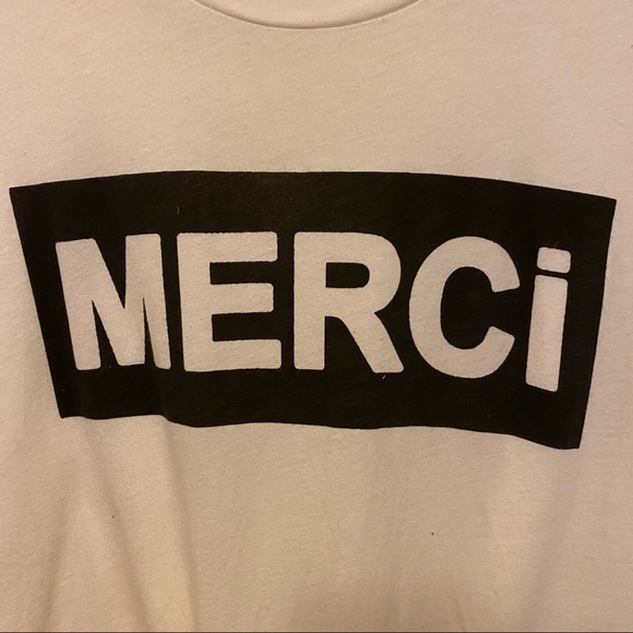 Anthropologie White Merci Tee S - Picture 4 of 4